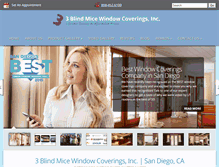 Tablet Screenshot of 3blindmiceusa.com